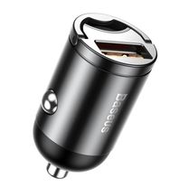 Автомобильное зарядное устройство Baseus Tiny Star Mini Quick Charge Car Charger USB Port 30W Gray (VCHX-A0G)