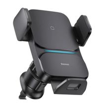 Автомобільний тримач із бездротовою зарядкою Baseus Wisdom Auto Alignment 15W Black (CGZX000001) Автомобільний тримач із бездротовою зарядкою Baseus Wisdom Auto Alignment 15W Black (CGZX000001)