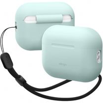 Чохол Elago Silicone Basic Case with Nylon Lanyard Mint for Airpods Pro 2nd Gen (EAPP2SC-BA+ROSTR-MT)