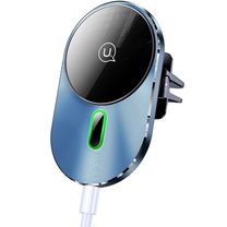 Автомобільний тримач із бездротовою зарядкою USAMS CD170 15W /black/ Автомобільний тримач із бездротовою зарядкою USAMS CD170 15W /black/