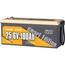 Акумулятор LiFePO4 Power Queen 25.6V 100Ah BT, 2560Wh, BMS 100A, 532*207*215мм