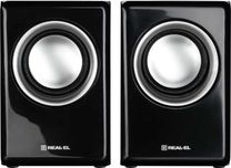 Компьютерные колонки REAL-EL S-215 2.0 Black (EL121200002)