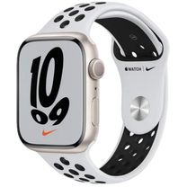 Вживаний Apple Watch Nike Series 7 GPS 45mm Starlight Aluminum Case w. Pure Platinum/Black Nike Sport Band (MKNA3)