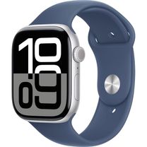 Вживаний Apple Watch Series 10 GPS 46mm Silver Alu. Case w. Denim Sport Band - M/L (MWWM3)