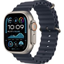 Вживаний Apple Watch Ultra 2 2024 GPS + Cellular 49mm Natural Titanium Case with Navy Ocean Band (MX4D3)