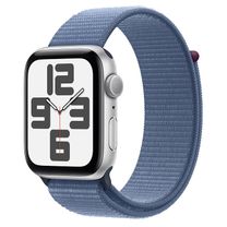 Apple Watch SE 2 GPS 44mm Silver Aluminium Case with Winter Blue Sport Loop (MREF3) 2023