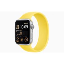 Apple Watch SE 2 GPS 44mm Silver Aluminum Case with Canary Yellow Solo Loop (MNLD3+MQW33) 2023 Apple Watch SE 2 GPS 44mm Silver Aluminum Case with Canary Yellow Solo Loop (MNLD3+MQW33) 2023