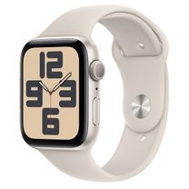 Apple Watch SE 2 GPS 44mm Starlight Aluminium Case with Starlight Sport Band M/L (MRE53) 2023