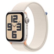 Apple Watch SE 2 GPS 44mm Starlight Aluminium Case with Starlight Sport Loop (MRE63) 2023