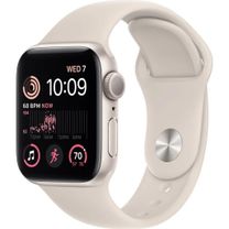 Apple Watch SE 2 GPS 44mm Starlight Aluminum Case w. Starlight Sport Band - M/L (MNTE3)