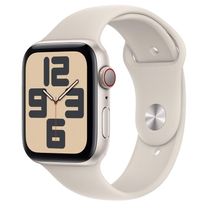 Apple Watch SE 2 2024 GPS + Cellular 44mm Starlight Aluminum Case with Starlight Sport Band S/M (MRGT3)