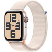 Apple Watch SE 2 2024 GPS + Cellular 44mm Starlight Aluminum Case with Starlight Sport Loop (MRH13/MRH23)