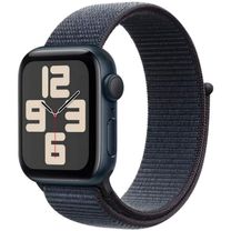 Apple Watch SE 2 2024 GPS 44mm Midnight Aluminum Case with Ink Sport Loop One Size (MXEP3)