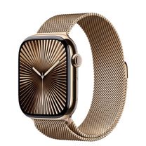 Смарт-часы Apple Watch Series 10 GPS + Cellular 46mm Gold Titanium Case w. Gold Milanese Loop - M/L (MX003)