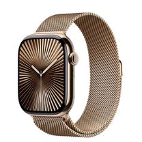 Смарт-часы Apple Watch Series 10 GPS + Cellular 42mm Gold Titanium Case w. Gold Milanese Loop (MX083)
