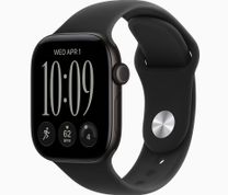 Смарт-часы Apple Watch Series 12 GPS 46mm Black Aluminum Case with Black Sport Band S/M (MJEK4)