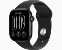 Смарт-часы Apple Watch Series 12 GPS + Cellular 42mm Black Aluminum Case with Black Sport Band M/L (MJG14)