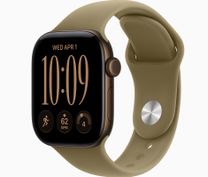 Смарт-часы Apple Watch Series 12 GPS + Cellular 42mm Dark Bronze Aluminum Case with Olive Sport Band S/M (MJG44)