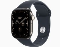 Смарт-часы Apple Watch Series 12 GPS + Cellular 42mm Natural Titanium Case with Navy Blue Sport Band M/L (MJGG4)