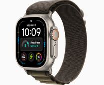 Смарт-годинник Apple Watch Ultra 4 Natural Titanium Case with Dark Olive Alpine Loop - Small (MJCR4+MK794)