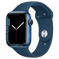 Смарт-часы Apple Watch Series 7 GPS 41mm Blue Aluminum Case With Blue Sport Band (MKN13) Open box