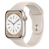Apple Watch Series 8 GPS 45mm Starlight Aluminium Case w. Starlight S. Band - S/M (MNUP3)
