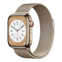 Смарт-годинник Apple Watch Series 8 GPS + Cellular 41mm Gold S. Steel Case w. Milanese Loop Gold (MNJE3/MNJF3)