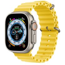Вживаний Apple Watch Ultra GPS + Cellular 49mm Titanium Case with Yellow Ocean Band (MNH93/MNHG3)