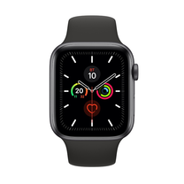 Б/У Apple Watch Series 5 44mm GPS Space Gray Aluminum Case with Black Sport Band (MWVF2)
