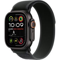 Apple Watch Ultra 2 2024 GPS + Cellular 49mm Black Titanium Case with Black Trail Loop - S/M (MX4U3)
