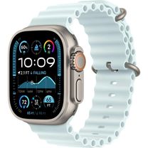 Apple Watch Ultra 2 2024 GPS + Cellular 49mm Natural Titanium Case with Ice Blue Ocean Band (MYT03+MXTF3)