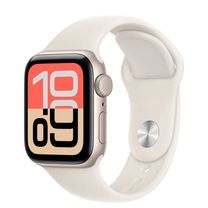 Apple Watch SE 3 GPS 40mm Starlight Aluminum Case with Starlight Sport Band - S/M (MEH34)