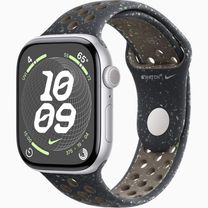 Смарт-годинник Apple Watch Series 10 GPS 46mm Silver Aluminum Case w. Midnight Sky Nike Sport Band - M/L (MWX03+MYL73)