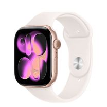Apple Watch Series 11 GPS 46mm Rose Gold Aluminum Case with Light Blush Sport Band - M/L (MEV74)
