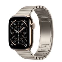 Apple Watch Series 11 GPS + Cellular 42mm Gold Titanium Case with Natural Link Bracelet (MF9M4+MXMA3) Apple Watch Series 11 GPS + Cellular 42mm Gold Titanium Case with Natural Link Bracelet (MF9M4+MXMA3)