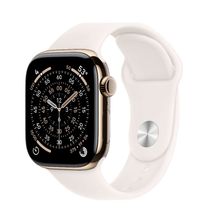Apple Watch Series 11 GPS + Cellular 46mm Gold Titanium Case with Light Blush Sport Band - S/M (MFD54)