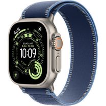 Apple Watch Ultra 3 GPS + Cellular 49mm Natural Titanium Case with Blue/Bright Blue Trail Loop - M/L (MEWU4)