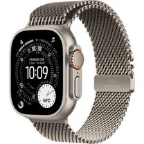 Apple Watch Ultra 3 GPS + Cellular 49mm Natural Titanium Case with Natural Titanium Milanese Loop - Large (MF0E4)
