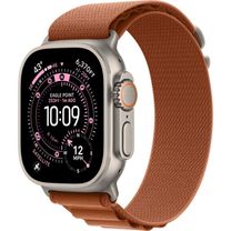 Apple Watch Ultra 3 GPS + Cellular 49mm Natural Titanium Case with Terra Cotta Alpine Loop - Small (MF1V4+MFTA4)