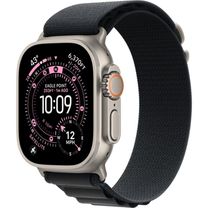Apple Watch Ultra 3 GPS + Cellular 49mm Natural Titanium Case with Black Alpine Loop - Large (MF1V4+MFTG4)