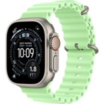 Apple Watch Ultra 3 GPS + Cellular 49mm Natural Titanium Case with Neon Green Ocean Band (MF1V4+MGCF4)