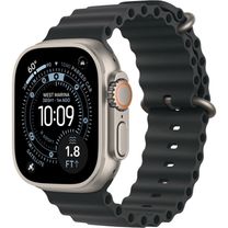 Apple Watch Ultra 3 GPS + Cellular 49mm Natural Titanium Case with Black Ocean Band (MF1V4+MXTL3)