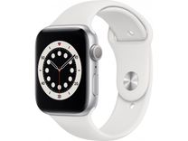 Apple Watch Series 6 GPS + Cellular 44mm Silver Aluminum Case w. White Sport B. (M07F3) Вживаний Apple Watch Series 6 GPS + Cellular 44mm Silver Aluminum Case w. White Sport B. (M07F3) Вживаний