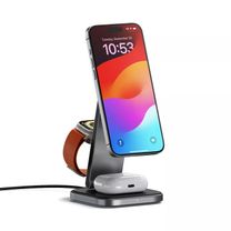 Бездротовий зарядний пристрій Satechi 3-in-1 Foldable Qi2 Wireless Charging Stand Space Gray (ST-Q31FM-EA) Бездротовий зарядний пристрій Satechi 3-in-1 Foldable Qi2 Wireless Charging Stand Space Gray (ST-Q31FM-EA)