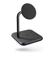 Бездротовий зарядний пристрій Zens 3-in-1 Magnetic Aluminium Wireless Charger Black (ZEDC19B/00)