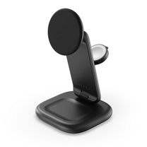 Бездротовий зарядний пристрій Satechi 3-in-1 Foldable Qi2 25W Wireless Charging Stand Space Gray (ST-Q25F31C-EA)