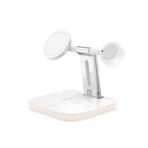 Беспроводное зарядное устройство 4 in 1 Wireless Charger 25W with MagSafe (White)