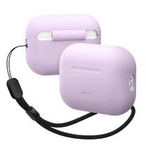 Чохол Elago Silicone Basic Case with Nylon Lanyard Lavender for Airpods Pro 2nd Gen (EAPP2SC-BA+ROSTR-LV) Чохол Elago Silicone Basic Case with Nylon Lanyard Lavender for Airpods Pro 2nd Gen (EAPP2SC-BA+ROSTR-LV)