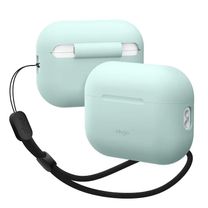 Чохол Elago Silicone Basic Case with Nylon Lanyard Mint for Airpods Pro 2nd Gen (EAPP2SC-BA+ROSTR-MT)