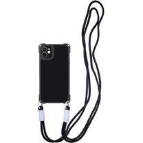 Чехол TPU CrossBody with straps для Apple iPhone 12 (6.1") (Black)